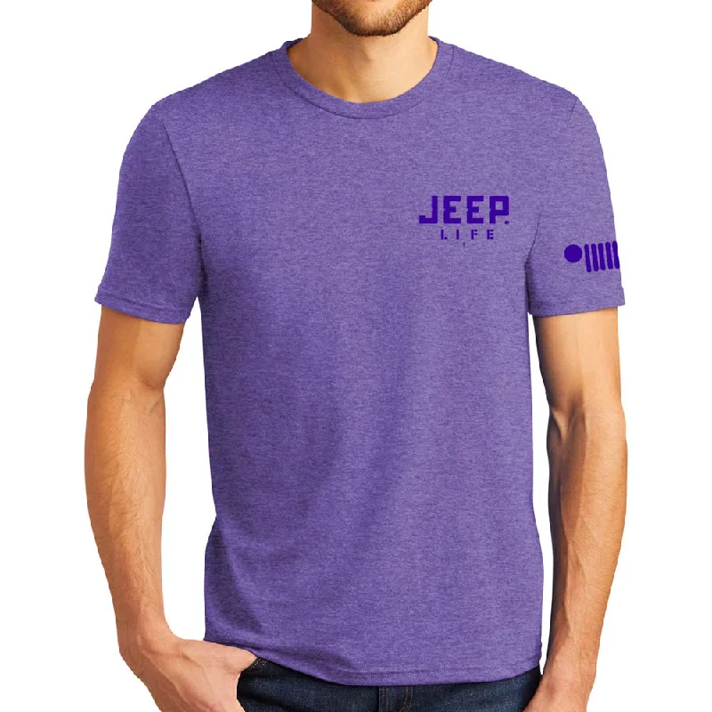 Men's plus - size pocket t - shirts with a classic lookMens Jeep® Life Purple Tone Triblend T-Shirt Men's plus - size pocket t - shirts with a classic lookMens Jeep® Life Purple Tone Triblend T-Shirt
