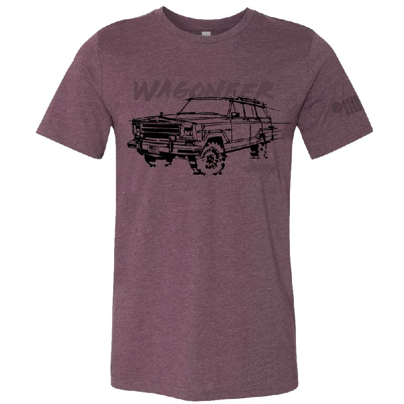 Men's slim - fit graphic t - shirts with vintage rock band printsMens Jeep® Wagoneer - LDD Series - Triblend Burgundy T-Shirt Men's slim - fit graphic t - shirts with vintage rock band printsMens Jeep® Wagoneer - LDD Series - Triblend Burgundy T-Shirt