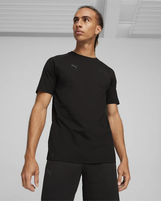 Men's vintage - inspired retro polo shirts with unique patternsMens PumaTech Tee Black Men's vintage - inspired retro polo shirts with unique patternsMens PumaTech Tee Black