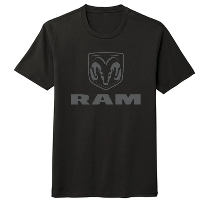 Men's thermal t - shirts with a high - neck design for cold weatherMens RAM Blackout T-shirt (Black) Men's thermal t - shirts with a high - neck design for cold weatherMens RAM Blackout T-shirt (Black)