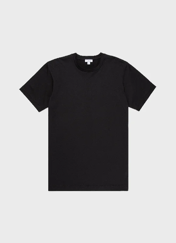 Men's organic cotton crew - neck t - shirts for everyday comfortMen's Riviera T-shirt in Black Men's organic cotton crew - neck t - shirts for everyday comfortMen's Riviera T-shirt in Black