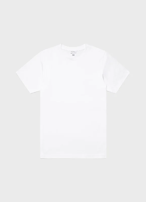 Men's ribbed t - shirts with a textured finish for added styleMen's Riviera T-shirt in White Men's ribbed t - shirts with a textured finish for added styleMen's Riviera T-shirt in White