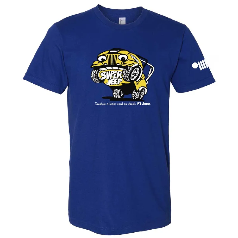 Men's antimicrobial t - shirts for odor - free freshness during travelMens Super Jeep® T-Shirt - Lapis Blue Men's antimicrobial t - shirts for odor - free freshness during travelMens Super Jeep® T-Shirt - Lapis Blue