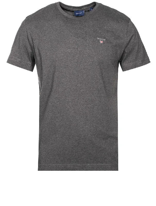 Men's lightweight performance t - shirts for running marathonsOriginal T-Shirt Antracite Melange Men's lightweight performance t - shirts for running marathonsOriginal T-Shirt Antracite Melange