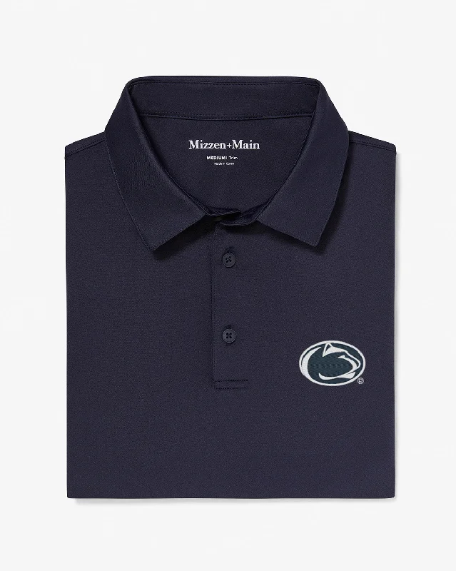 Men's quick - dry polo shirts for water sports activitiesNavy Solid