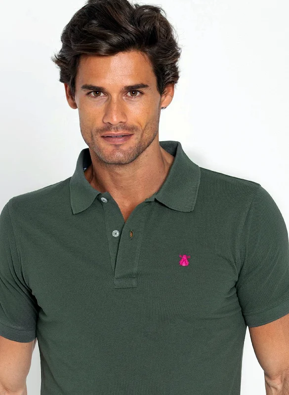 Men's color - block polo shirts with a bold fashion statementPolo Classic Verde Bosque Capote Rosa Hombre Men's color - block polo shirts with a bold fashion statementPolo Classic Verde Bosque Capote Rosa Hombre