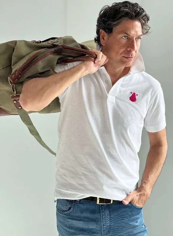 Men's high - collar polo shirts with a modern twistPolo Hombre Blanco New Cool