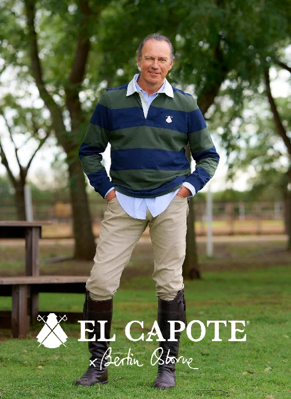 Men's high - collar polo shirts with a modern twistPolo Hombre Rugby Rayas
