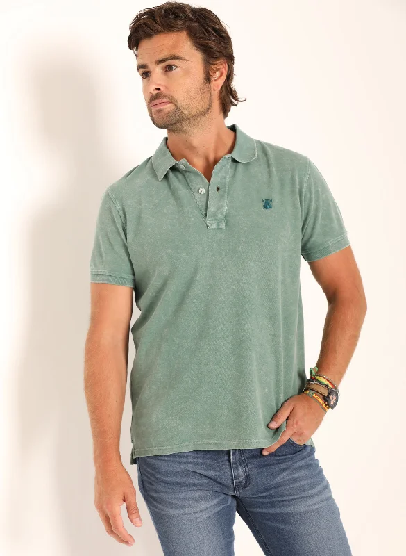Men's antimicrobial polo shirts for odor - free daily wearPolo Hombre Tinte en Prenda Verde Men's antimicrobial polo shirts for odor - free daily wearPolo Hombre Tinte en Prenda Verde