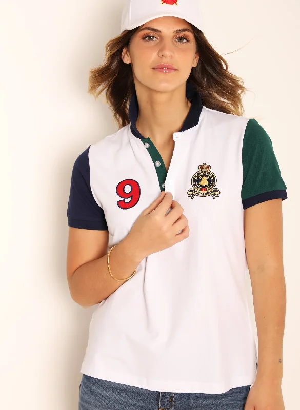 Men's antimicrobial polo shirts for odor - free daily wearPolo Manga Bicolor Mujer