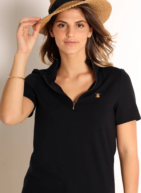Men's plus size golf polo shirts in moisture wicking fabricPolo Negro Cuello Cremallera Mujer Men's plus size golf polo shirts in moisture wicking fabricPolo Negro Cuello Cremallera Mujer