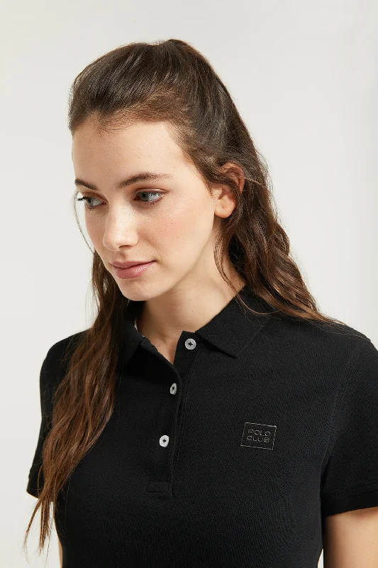 Men's antimicrobial polo shirts for odor - free daily wearPolo de manga corta piqué negro con logo Polo Club Men's antimicrobial polo shirts for odor - free daily wearPolo de manga corta piqué negro con logo Polo Club