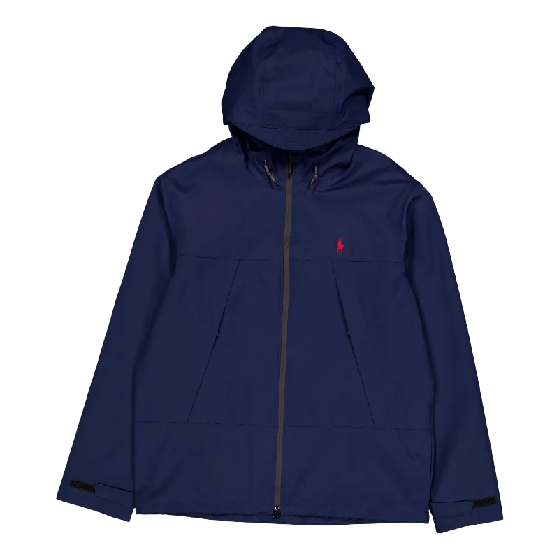 Men's ribbed cuffs and hem polo shirts for a textured lookWater-Resistant Hooded Jacket Newport Navy Men's ribbed cuffs and hem polo shirts for a textured lookWater-Resistant Hooded Jacket Newport Navy