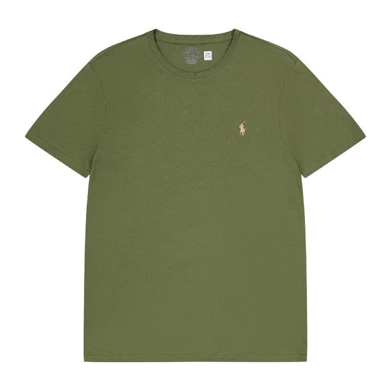 Men's slim fit short sleeve polo shirts with contrast collarsCustom Slim Fit Jersey Crewneck T-Shirt Dark Sage Men's slim fit short sleeve polo shirts with contrast collarsCustom Slim Fit Jersey Crewneck T-Shirt Dark Sage