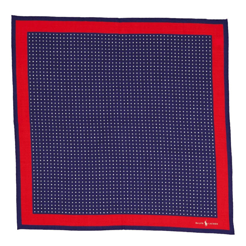 Men's reversible polo shirts with two different looksPolka-Dot Wool-Silk Bandanna Navy Men's reversible polo shirts with two different looksPolka-Dot Wool-Silk Bandanna Navy