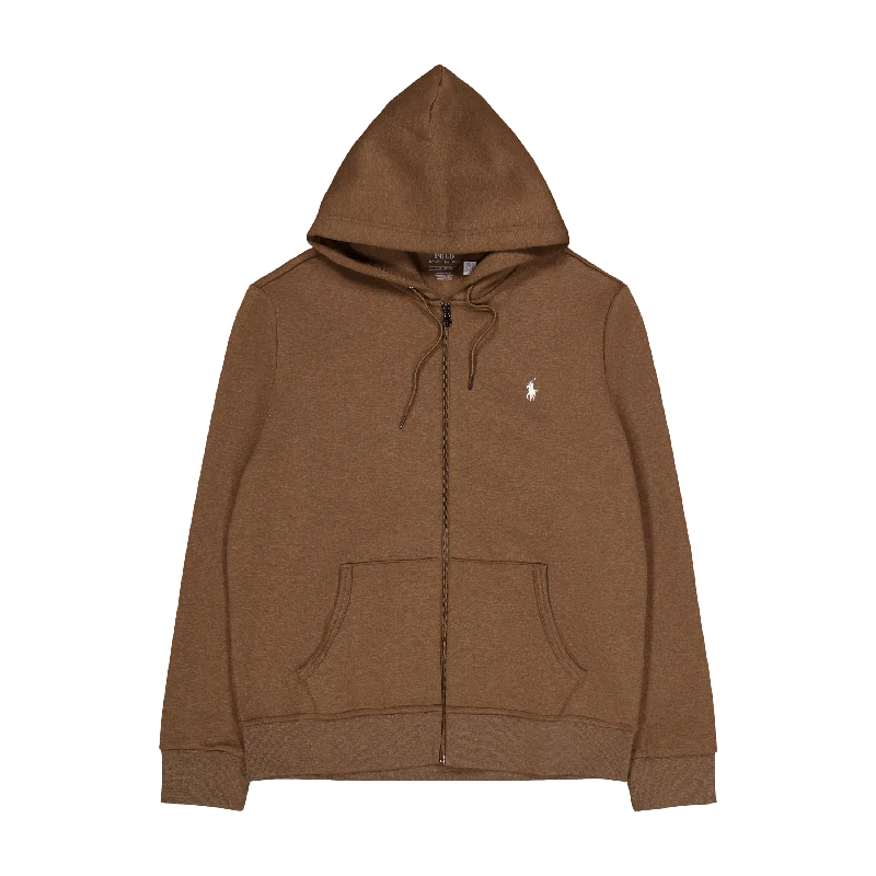 Men's color - block polo shirts with a bold fashion statementDouble-Knit Full-Zip Hoodie Cedar Heather Men's color - block polo shirts with a bold fashion statementDouble-Knit Full-Zip Hoodie Cedar Heather