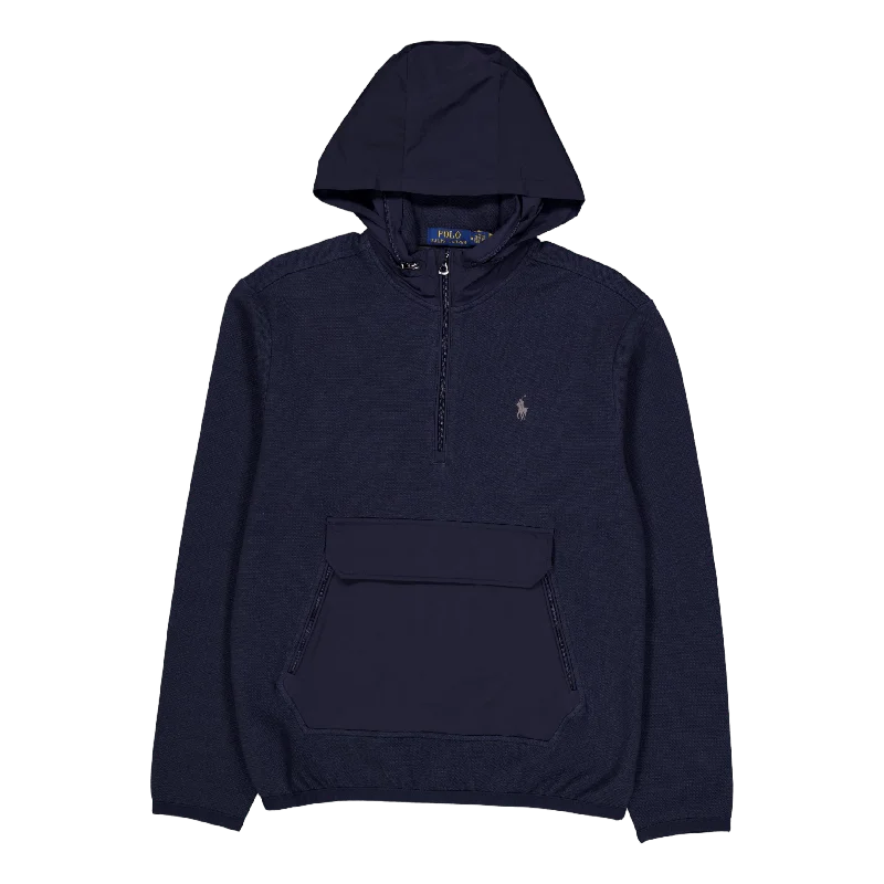 Men's breathable cotton blend polo shirts for summer outingsHybrid Hooded Anorak Aviator Navy Men's breathable cotton blend polo shirts for summer outingsHybrid Hooded Anorak Aviator Navy