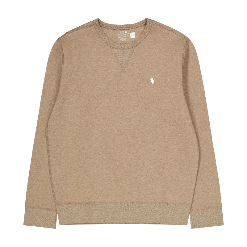 Men's high - collar polo shirts with a modern twistMarled Double-Knit Sweatshirt Dark Taupe Heather