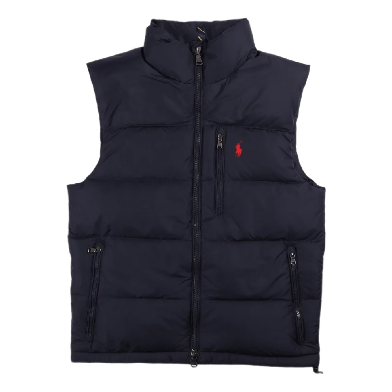 Men's button - down spread collar polo shirts for business casualPolo Ralph Lauren Down Fill-Vest Men's button - down spread collar polo shirts for business casualPolo Ralph Lauren Down Fill-Vest