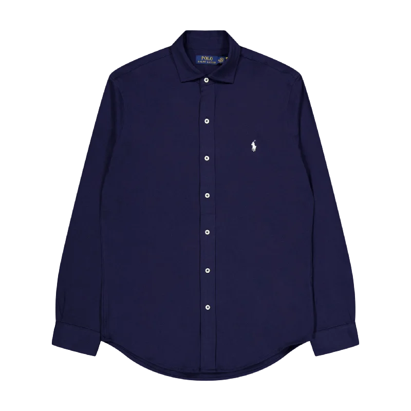 Men's slim fit short sleeve polo shirts with contrast collarsJersey Shirt Cruise Navy Men's slim fit short sleeve polo shirts with contrast collarsJersey Shirt Cruise Navy