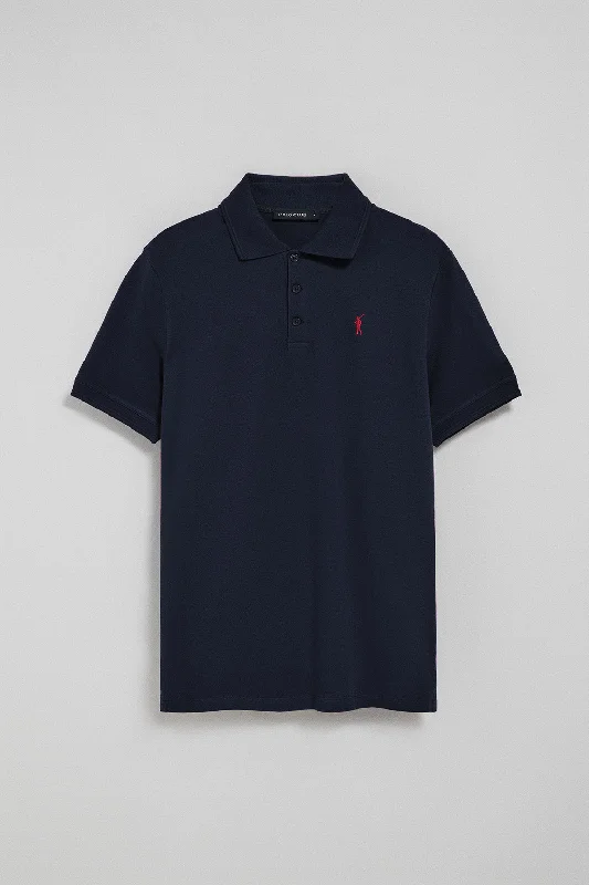 Men's lightweight performance polo shirts for tennis matchesPolo de tres botones azul marino con logo bordado Rigby Go Men's lightweight performance polo shirts for tennis matchesPolo de tres botones azul marino con logo bordado Rigby Go