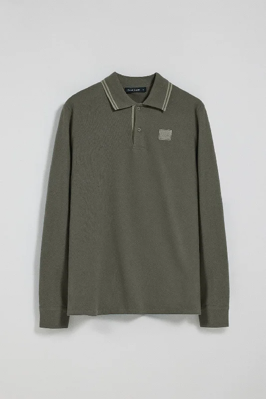 Men's antimicrobial polo shirts for odor - free daily wearPolo de dos botones verde con logo Polo Club Men's antimicrobial polo shirts for odor - free daily wearPolo de dos botones verde con logo Polo Club