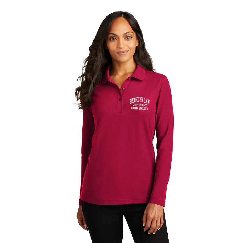 Men's luxury cashmere blend polo shirts in solid colorsPort Authority Ladies Silk Touch Long Sleeve Polo, Printed Men's luxury cashmere blend polo shirts in solid colorsPort Authority Ladies Silk Touch Long Sleeve Polo, Printed
