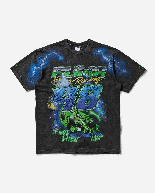 Men's long - sleeve henley t - shirts with button - down placketsMen's A$AP Rocky Bolt T-Shirt Black Men's long - sleeve henley t - shirts with button - down placketsMen's A$AP Rocky Bolt T-Shirt Black