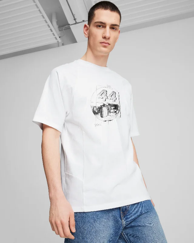 Men's long sleeve classic fit polo shirts with embroidered logosRaeburn x Mercedes-AMG F1 x Puma Lewis Hamilton Drivers Tee White Men's long sleeve classic fit polo shirts with embroidered logosRaeburn x Mercedes-AMG F1 x Puma Lewis Hamilton Drivers Tee White