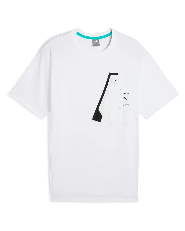 Men's quick - dry polo shirts for water sports activitiesRaeburn x Mercedes-AMG F1 x Puma Logo Tee White Men's quick - dry polo shirts for water sports activitiesRaeburn x Mercedes-AMG F1 x Puma Logo Tee White
