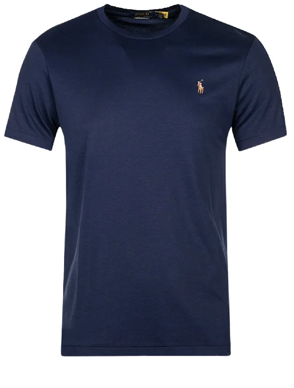 Men's tie - dye t - shirts with a bohemian styleCustom Slim Fit Soft Cotton T-Shirt Cruise Navy Men's tie - dye t - shirts with a bohemian styleCustom Slim Fit Soft Cotton T-Shirt Cruise Navy