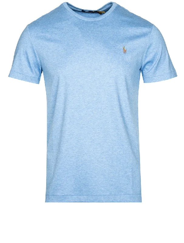 Men's mock - neck t - shirts with a modern and sleek styleCustom Slim Fit Soft Cotton T-Shirt Soft Royal Heather Men's mock - neck t - shirts with a modern and sleek styleCustom Slim Fit Soft Cotton T-Shirt Soft Royal Heather