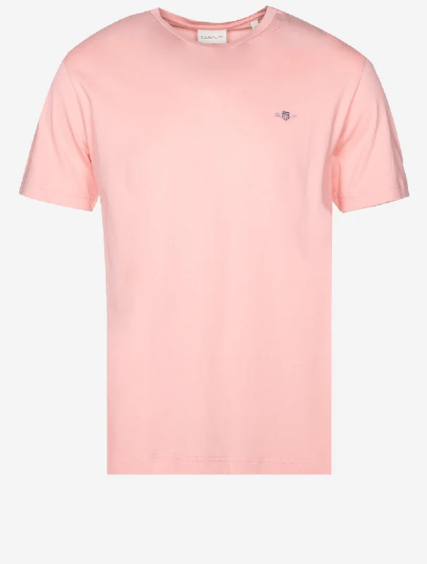 Men's moisture - wicking athletic t - shirts for intense workoutsRegular Shield Short Sleeve T-Shirt Bubblegum Pink Men's moisture - wicking athletic t - shirts for intense workoutsRegular Shield Short Sleeve T-Shirt Bubblegum Pink