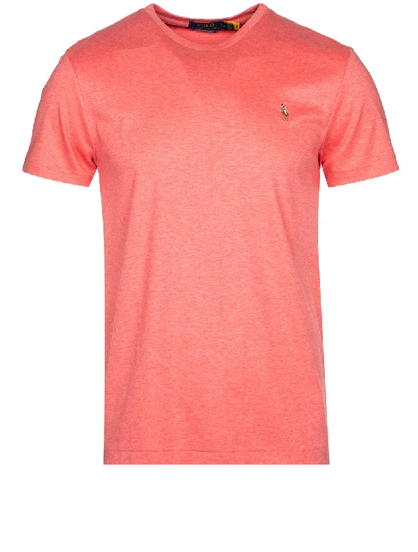 Men's distressed denim - look t - shirts with a rugged appealPima Polo T-Shirt Carmel Pink Men's distressed denim - look t - shirts with a rugged appealPima Polo T-Shirt Carmel Pink