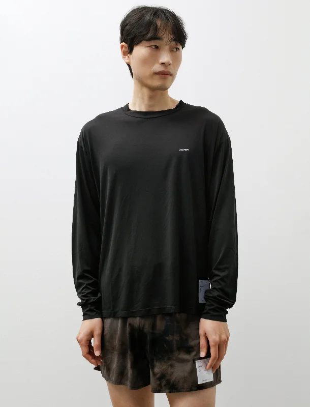 Men's eco - friendly recycled t - shirts for sustainable fashion choicesAuralite Long Tee Black Men's eco - friendly recycled t - shirts for sustainable fashion choicesAuralite Long Tee Black