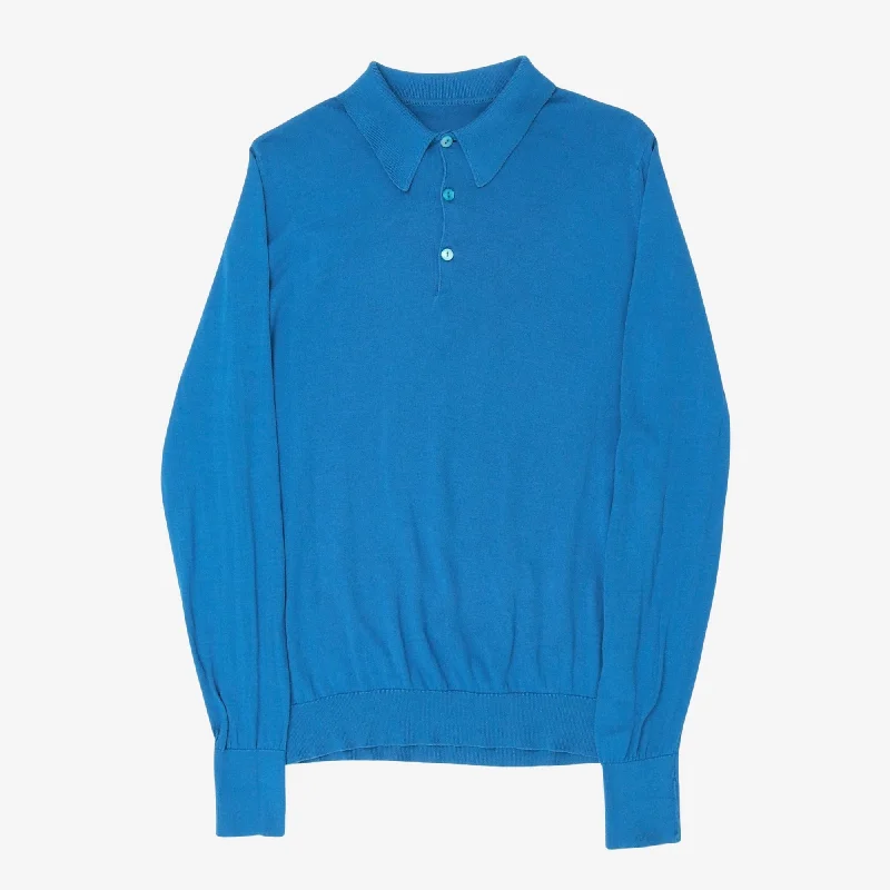 Men's two - tone stripe polo shirts with a preppy styleSea Island Cotton Polo Shirt