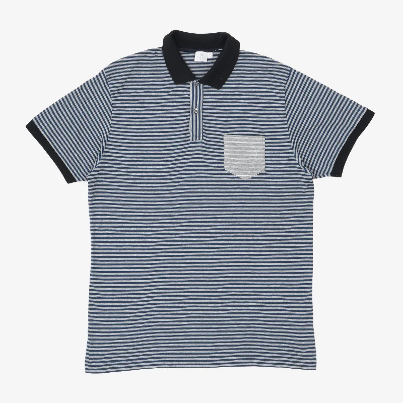 Men's vintage - inspired retro polo shirts with unique patternsSS Pocket Polo