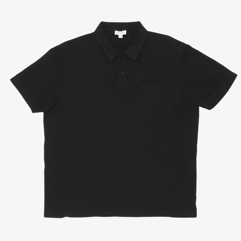Men's luxury cashmere blend polo shirts in solid colorsSS Polo Shirt