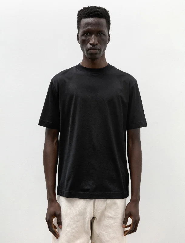 Men's ribbed t - shirts with a textured finish for added styleSS Mock Neck T-Shirt Black Men's ribbed t - shirts with a textured finish for added styleSS Mock Neck T-Shirt Black