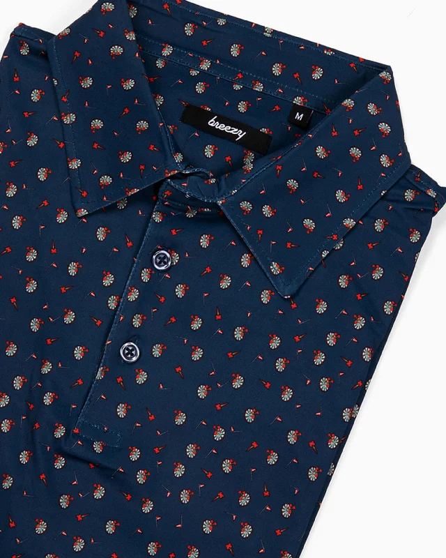 Men's budget - friendly basic polo shirts in multiple colorsThe Throwin' Darts Polo