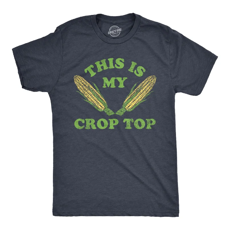 Men's printed Hawaiian t - shirts for tropical vacationsThis Is My Crop Top Men's T Shirt Men's printed Hawaiian t - shirts for tropical vacationsThis Is My Crop Top Men's T Shirt