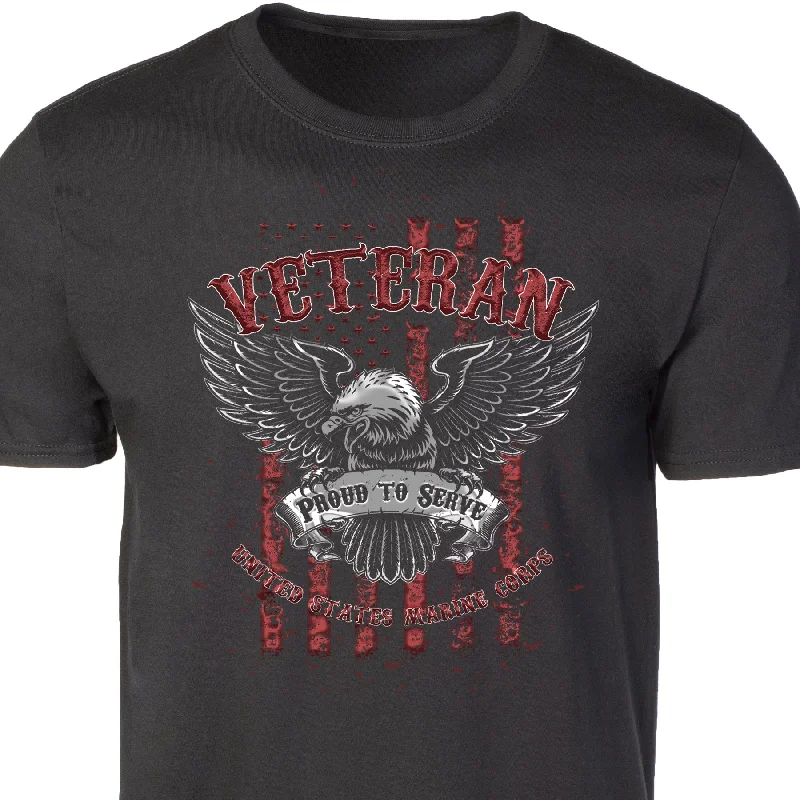 Men's lightweight performance t - shirts for running marathonsUSMC Eagle Veteran T-shirt Men's lightweight performance t - shirts for running marathonsUSMC Eagle Veteran T-shirt