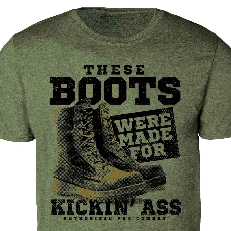 Men's mock - neck t - shirts with a modern and sleek styleThese Boots T-shirt