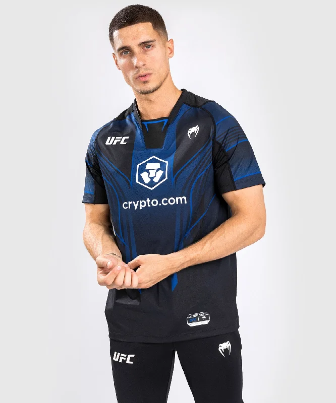Men's eco - friendly recycled t - shirts for sustainable fashion choicesUFC AUTHENTIC FIGHT NIGHT 2.0 KIT BY VENUM MEN'S WALKOUT JERSEY - Midnight Edition Men's eco - friendly recycled t - shirts for sustainable fashion choicesUFC AUTHENTIC FIGHT NIGHT 2.0 KIT BY VENUM MEN'S WALKOUT JERSEY - Midnight Edition