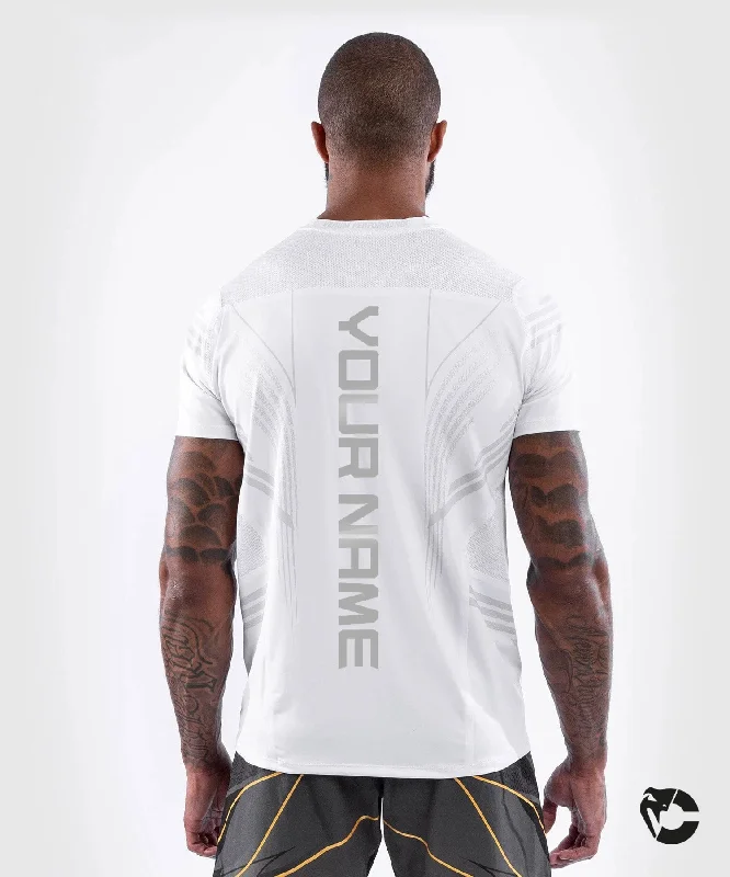 Men's long - sleeve henley t - shirts with button - down placketsUFC Venum Personalized Authentic Fight Night Men's Walkout Jersey - White Men's long - sleeve henley t - shirts with button - down placketsUFC Venum Personalized Authentic Fight Night Men's Walkout Jersey - White