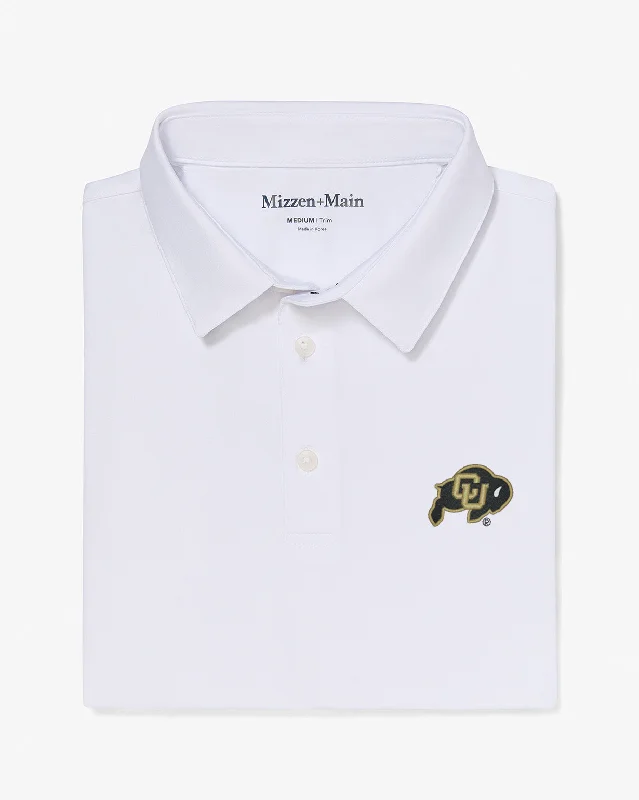 Men's plus size golf polo shirts in moisture wicking fabricWhite Solid