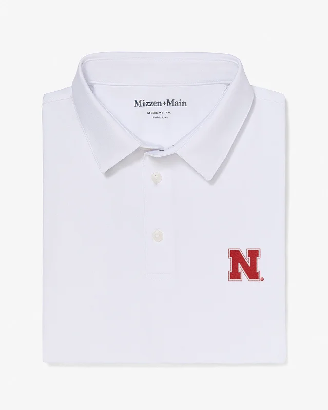 Men's UV - protected polo shirts for outdoor gardeningWhite Solid
