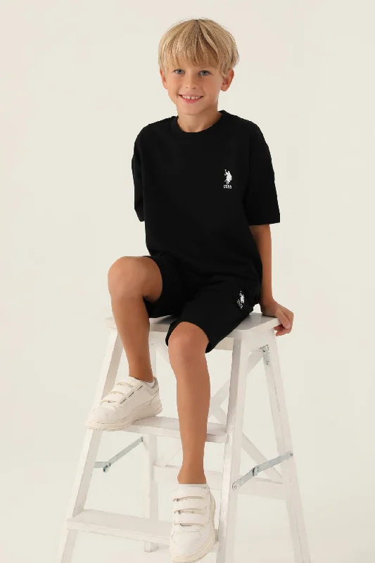 Men's long sleeve classic fit polo shirts with embroidered logosKomplet