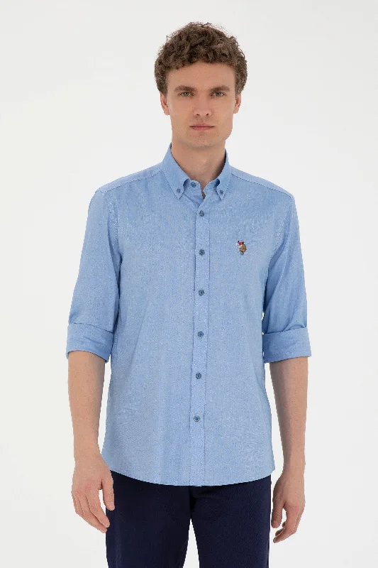 Men's ribbed cuffs and hem polo shirts for a textured lookKošulja dugih rukava