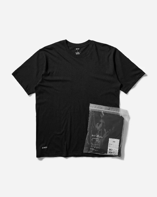 Men's tie - dye t - shirts with a bohemian styleMen's Skivvies 3-Pack T-Shirt Black